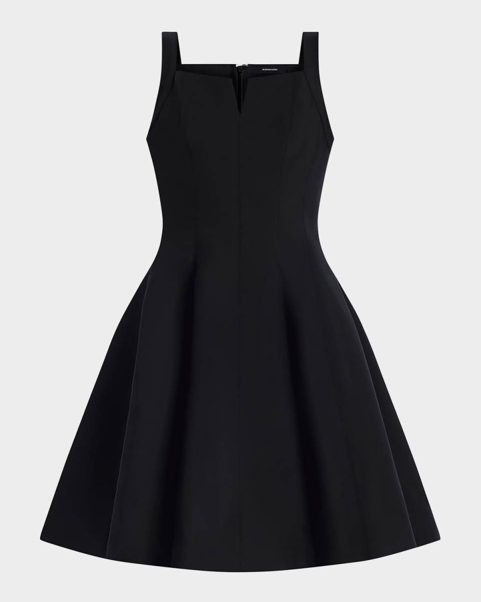 Tulip Pleated Fit-&-Flare Dress
